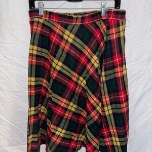 1970s Ecobay Plaid Skirt